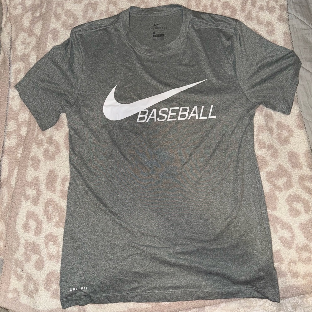 Nike Gray Baseball Dri-Fit T-Shirt